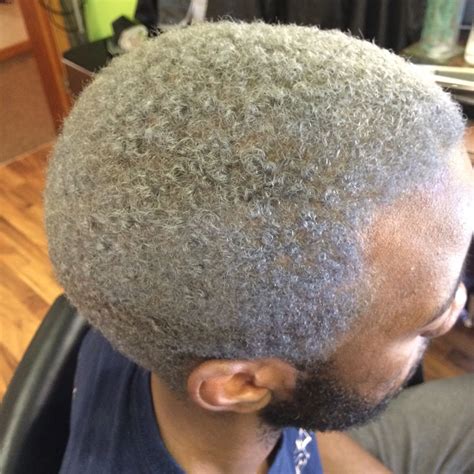 Men hairstyles for gray hair don't have to be complicated. Titanium silver men's very short hair. (With images ...