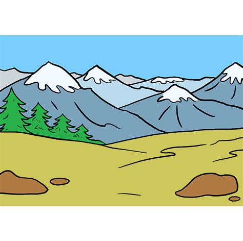 Landforms Drawing Free Download On Clipartmag