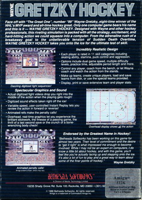 Wayne Gretzky Hockey Cover Or Packaging Material Mobygames
