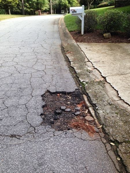 Pavement Problem Issue Dunwoody GA SeeClickFix Web And Mobile Government