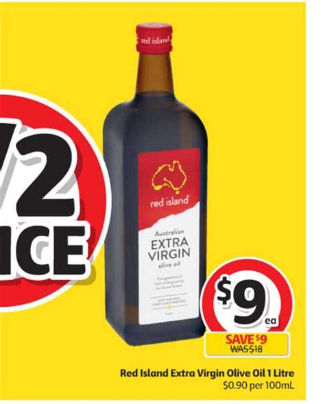 Red Island Extra Virgin Olive Oil Litre Offer At Coles Catalogue