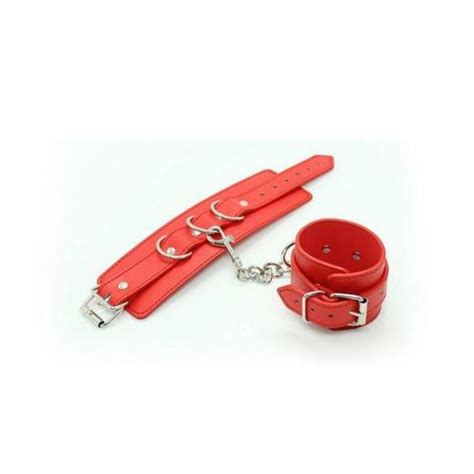 Red Soft Bdsm Hand Cuffs Bdsm Toys Products
