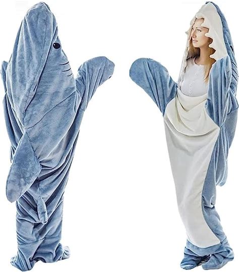Shark Blanket Hoodie Adult Wearable Shark Blanket Adult Or Shark