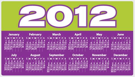 ALLROUND: calendar 2012