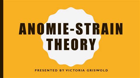 Anomie Strain Theory Youtube