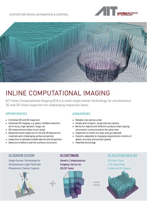 Inline Computational Imaging Ait Austrian Institute Of Technology