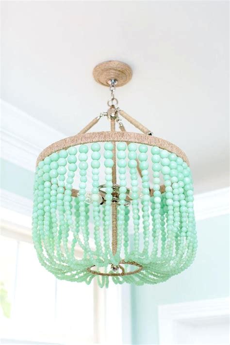 Top Of Small Turquoise Beaded Chandeliers