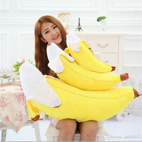 2021 Soft Simulation Cotton 50cm Banana Plush Stuffed Toy Novelty