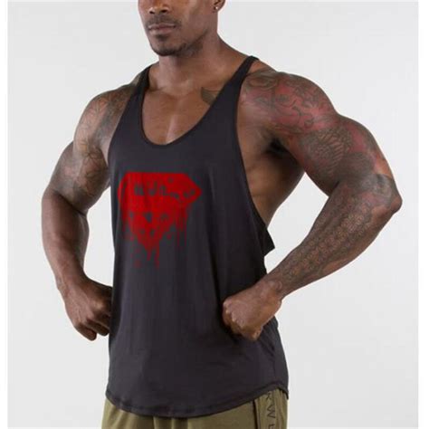 Aliexpress Com Buy Fitness Men Superman Bodybuilding Tank Top Gyms