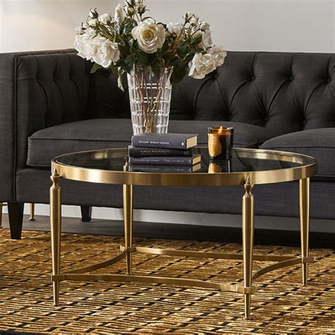 Jak Glass Coffee Table Gold 32254