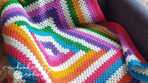 Crochet Log Cabin Granny Square Blanket Youtube
