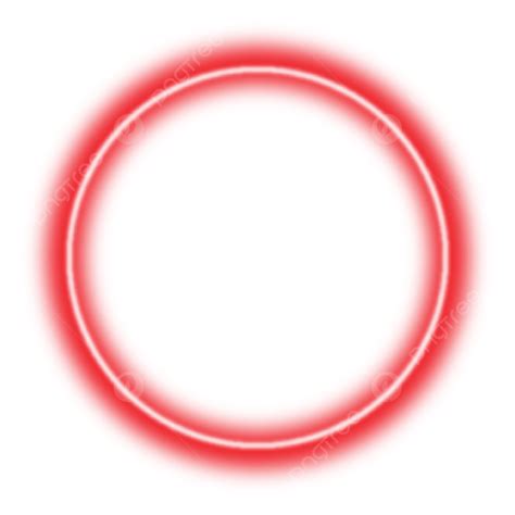 Red Neon Circle Frame Border Neon Neon Cricle Png And