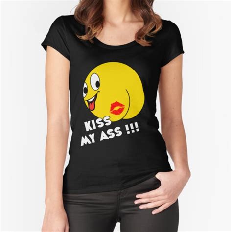 Emoji Kiss My Ass T Shirt For Sale By Catbydesign Redbubble Smile T Shirts Smiley T