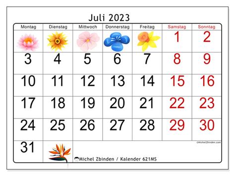 Kalender Juli 2023 Zum Ausdrucken “54ms” Michel Zbinden Lu