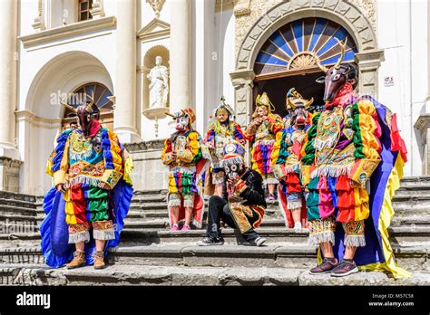 Antigua Guatemala Julio Bailarines De Danza Folkl Rica Tradicional Desgaste