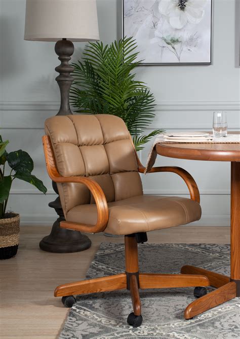 Caster Chair Tilt Rolling And Swivel Casual Dining Chair