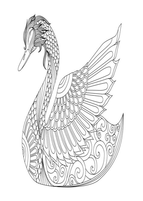 Choose the best printable colouring pages and make your own coloring book for kids. Mindfulness Coloring Page - Swan | Cute cartoon fish ...
