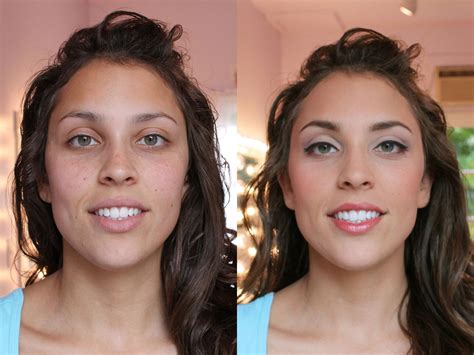 Airbrush Makeup Pictures Before And After Wavy Haircut