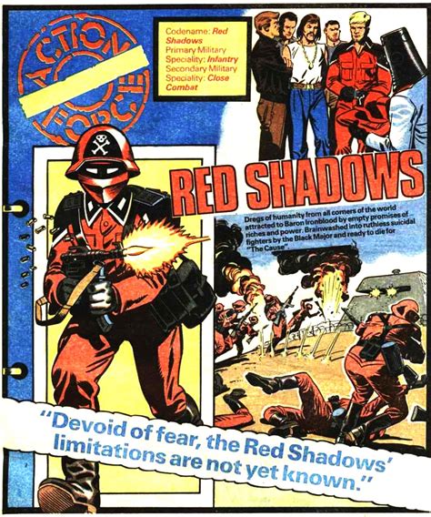 Action Force Red Shadows League Of Extraordinary Gi Joe Comic Book