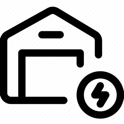 Electricity Energy Power Storage Warehouse Wholesale Icon