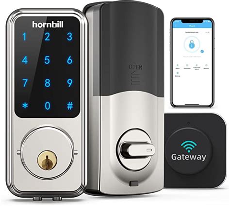 Hornbill Wifi Smart Door Locks Keyless Entry Keypad Deadbolt With