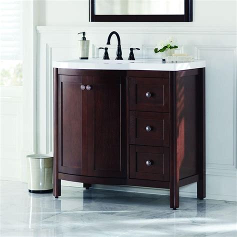 Add style and functionality to your bathroom with a bathroom vanity. Home Decorators Collection Madeline 36 in. Vanity in ...