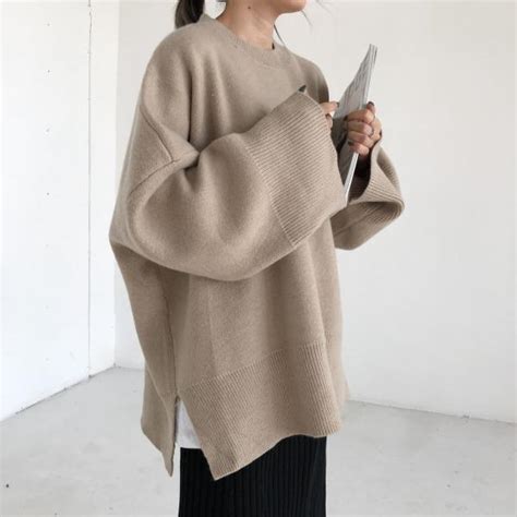 Itgirl Shop Aesthetic Clothing Warm Oversize Huge Solid Colors