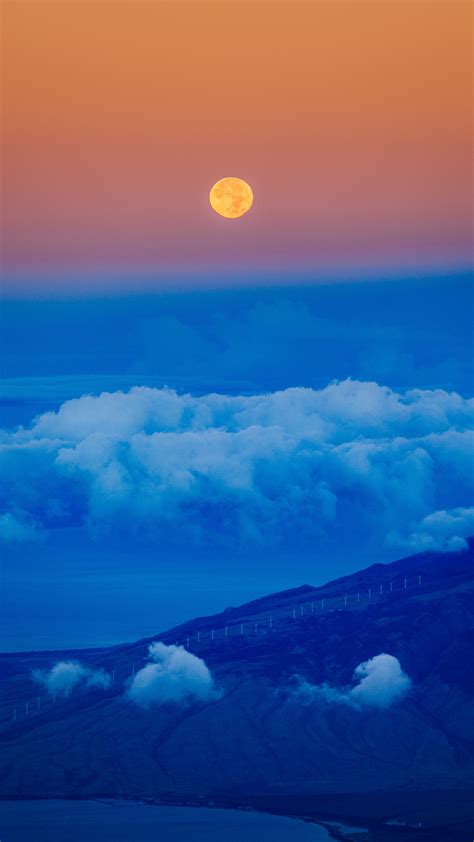 Cloud Sky Blue Moon Iphone Wallpaper Idrop News