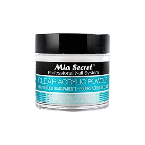 Mia Secret 1 Oz Clear Acrylic Powder Professional Nail Art System