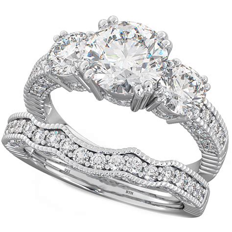 Https://tommynaija.com/wedding/3 Stone Wedding Ring Sets