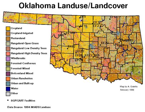 How Ok Land Is Used Throughout The State Cropland Oklahoma Windbreaks