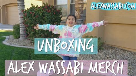Alex Wassabi Merch Unboxing Youtube