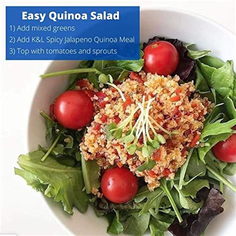 Kitchen And Love Jalapeno And Roasted Pepper Quinoa Quick Meal 6 Pack Vegan Gluten Free Ready To