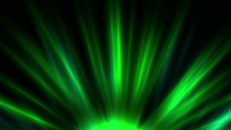 Green Rotating Light Beams Abstract Animation Loop Stock