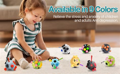 Uooefun 12 Sided Cube Toysfidget Toys Relief Stress And