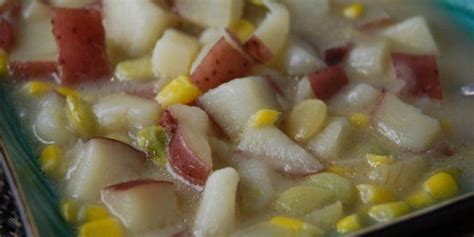 Crock pot lima bean soup recipe, simple and quite yummy. Red Potato, Lima Bean and Corn Soup | Oregonian Recipes