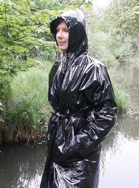 Vinyl Raincoat Pvc Raincoat Plastic Raincoat Black Mac Rainwear