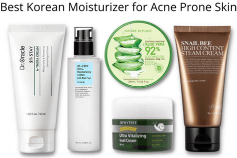 Best Korean Moisturizers For Acne Prone Skin In