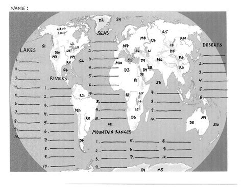 Map Of The World Quiz Map