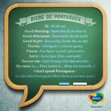 Before you go to Brazil...some basic words... | Learn brazilian ...