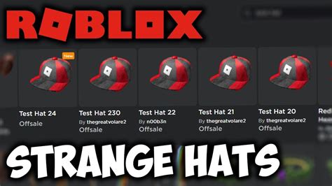 Mix & match this hat with other items to create an avatar that is unique to you! Roblox made 5 WEIRD Test Hats... - YouTube