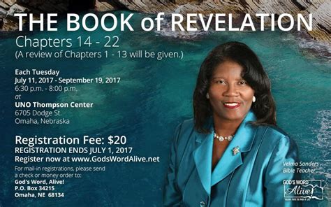Register For The Book Of Revelation Bible Study Gods