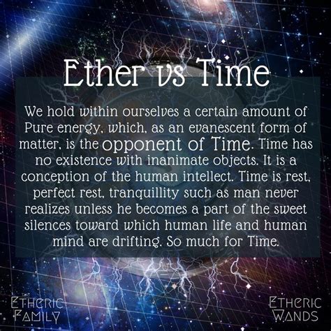 Ether Vs Time Time Is Motionless We As Force Impelled Matter Fly