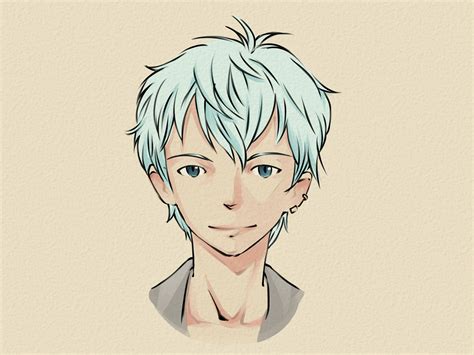 Side View Anime Face Male ~ Manga Boy Sketch At