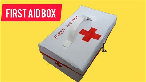 How To Make First Aid Box For School Projectfirst Aid Boxfirst Aid