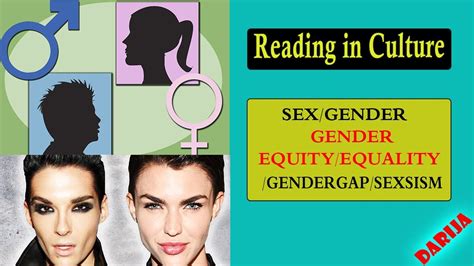 sex gender gender equity gender equality gender gap sexism gender stereotype youtube