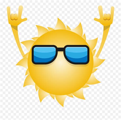 Transparent Sun With Sunglasses Emoji Memorabili Momento