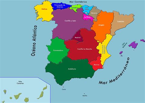 Las Regiones De Espana Mapa Images And Photos Finder