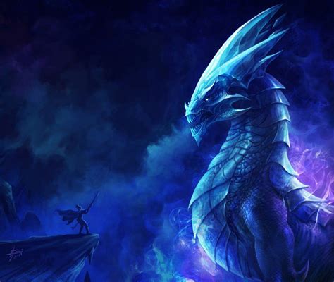 Dragon Blue Dragon Fantasy Art Mythical Creatures