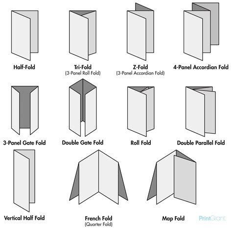 Types Of Paper Folds Brochure Folds Leaflet Design Folder Design